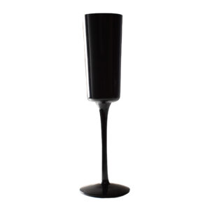 Black Champagne Glass