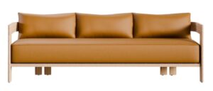 Morris Leather Sofa - Charleston sc
